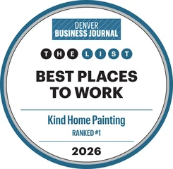 Denver Business Journal 2026 Best Places to Work, ranked #1, Kind Home Painting